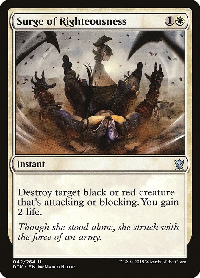 Surge of Righteousness 42 card from Dragons of Tarkir