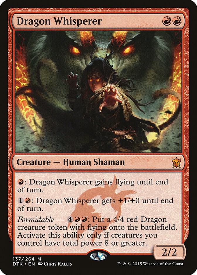 Dragon Whisperer 137 card from Dragons of Tarkir