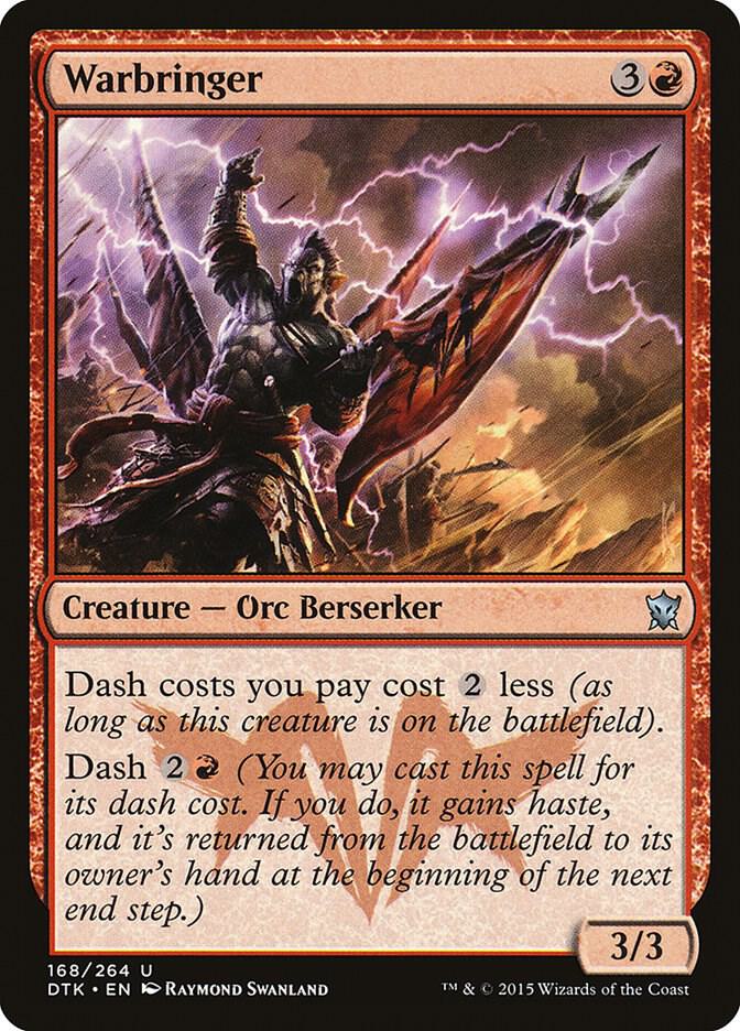 Warbringer 168 card from Dragons of Tarkir