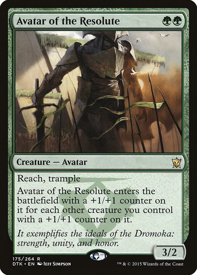 Avatar of the Resolute 175 card from Dragons of Tarkir