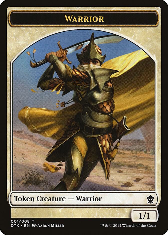 Warrior Token 1 card from Dragons of Tarkir