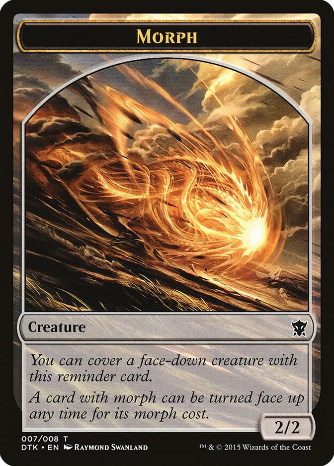 Morph Token 7 card from Dragons of Tarkir