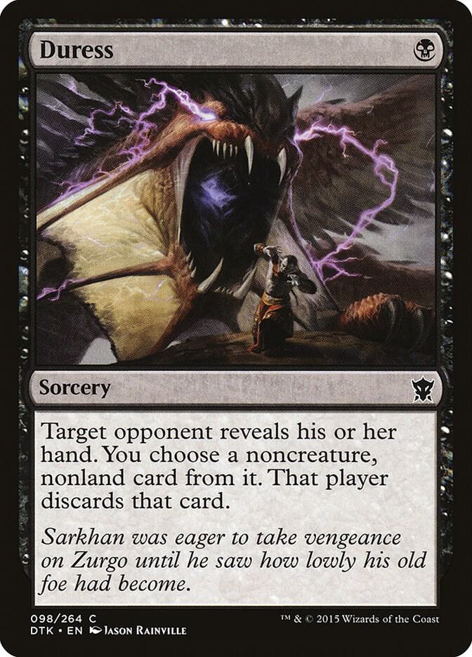 Duress 98 card from Dragons of Tarkir