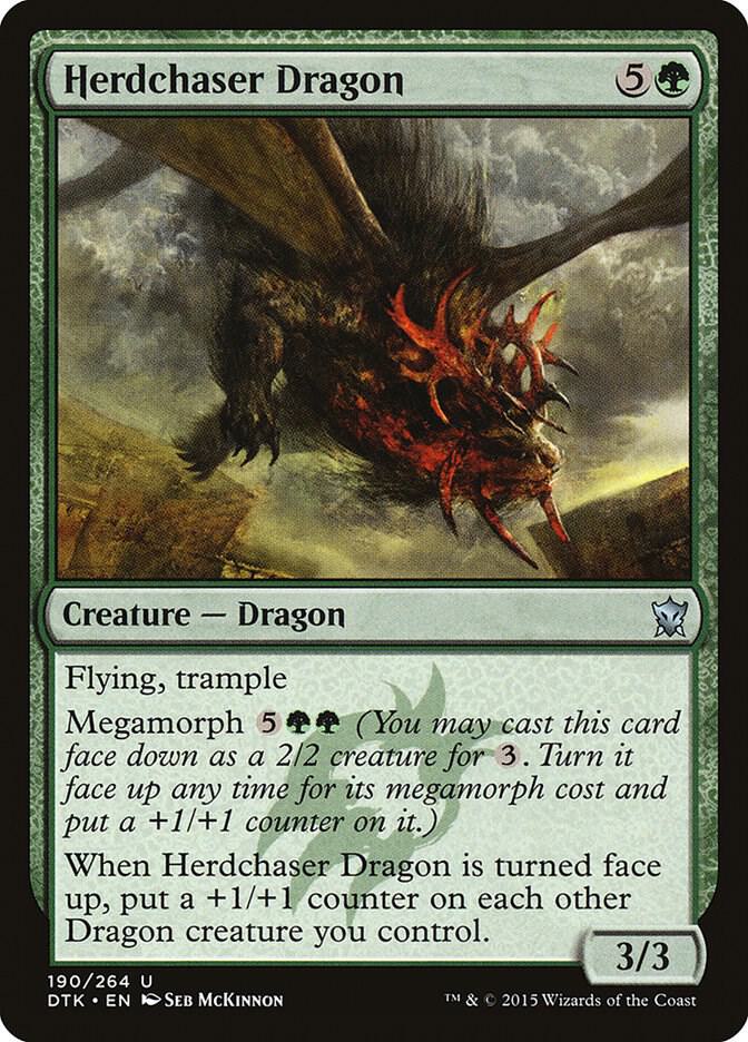 Herdchaser Dragon 190 card from Dragons of Tarkir