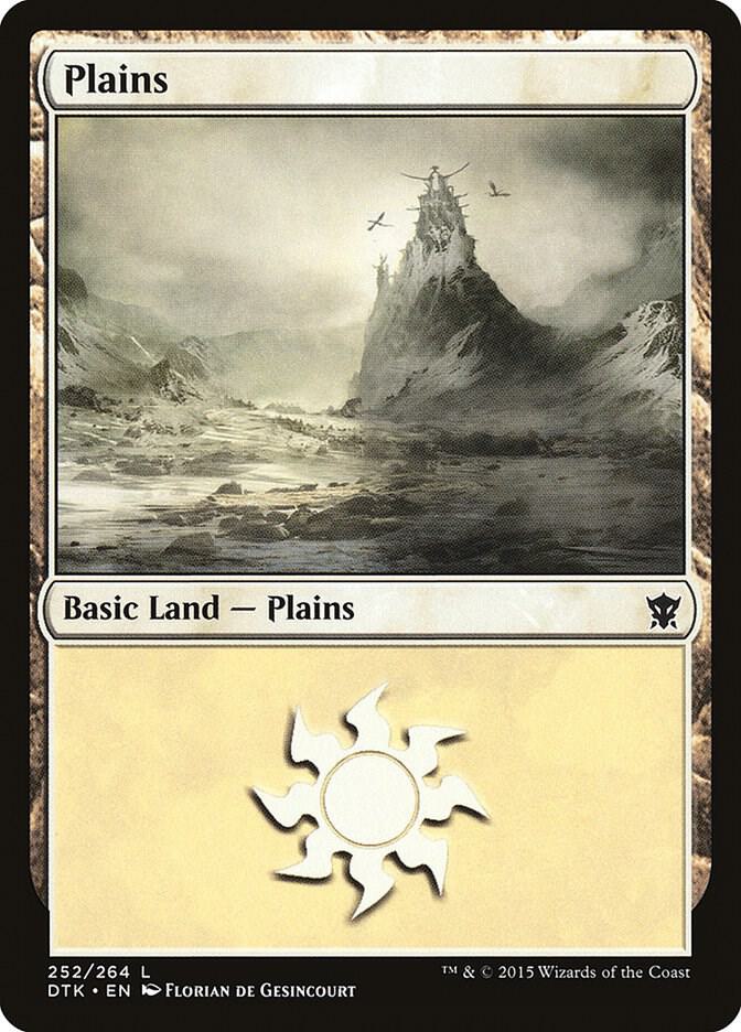 Plains 252 card from Dragons of Tarkir