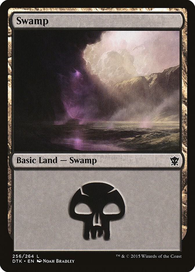 Swamp 256 card from Dragons of Tarkir