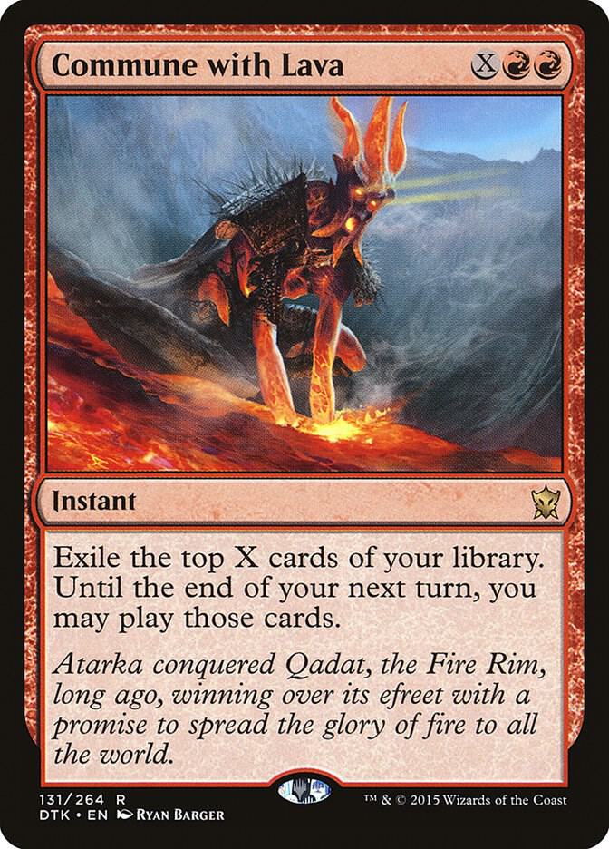 Commune with Lava 131 card from Dragons of Tarkir