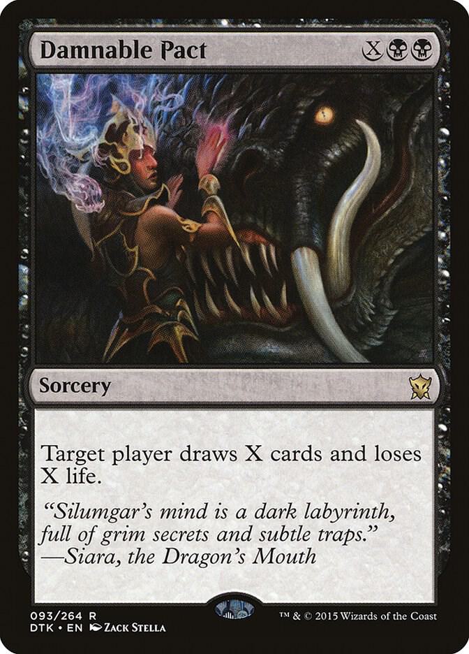 Damnable Pact 93 card from Dragons of Tarkir
