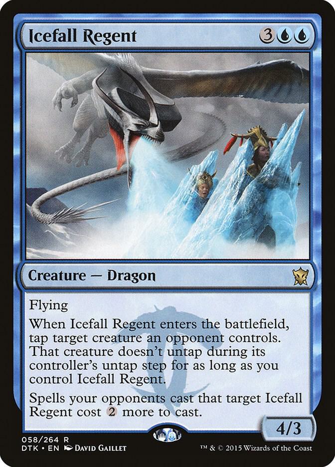 Icefall Regent 58 card from Dragons of Tarkir