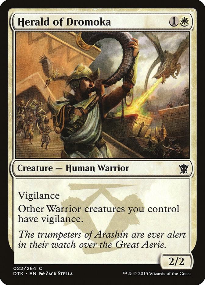 Herald of Dromoka 22 card from Dragons of Tarkir