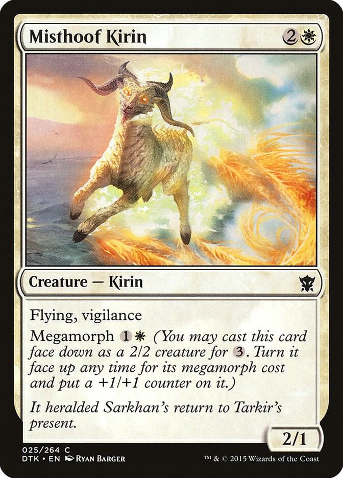Misthoof Kirin 25 card from Dragons of Tarkir