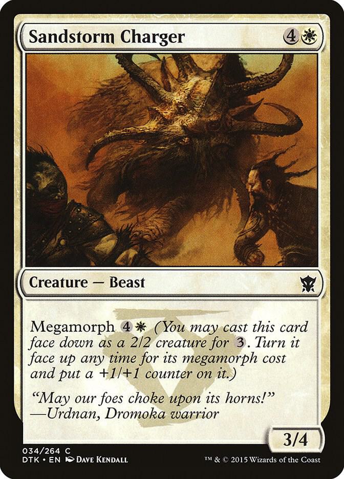 Sandstorm Charger 34 card from Dragons of Tarkir