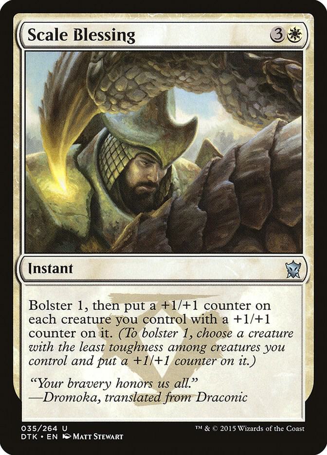 Scale Blessing 35 card from Dragons of Tarkir