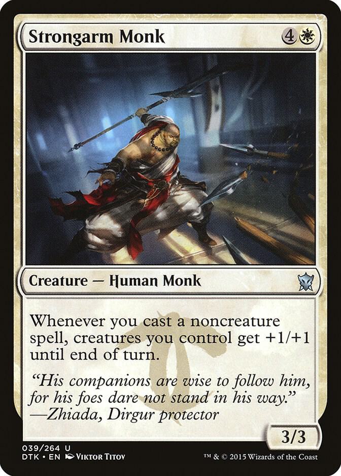Strongarm Monk 39 card from Dragons of Tarkir