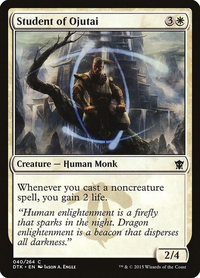 Student of Ojutai 40 card from Dragons of Tarkir