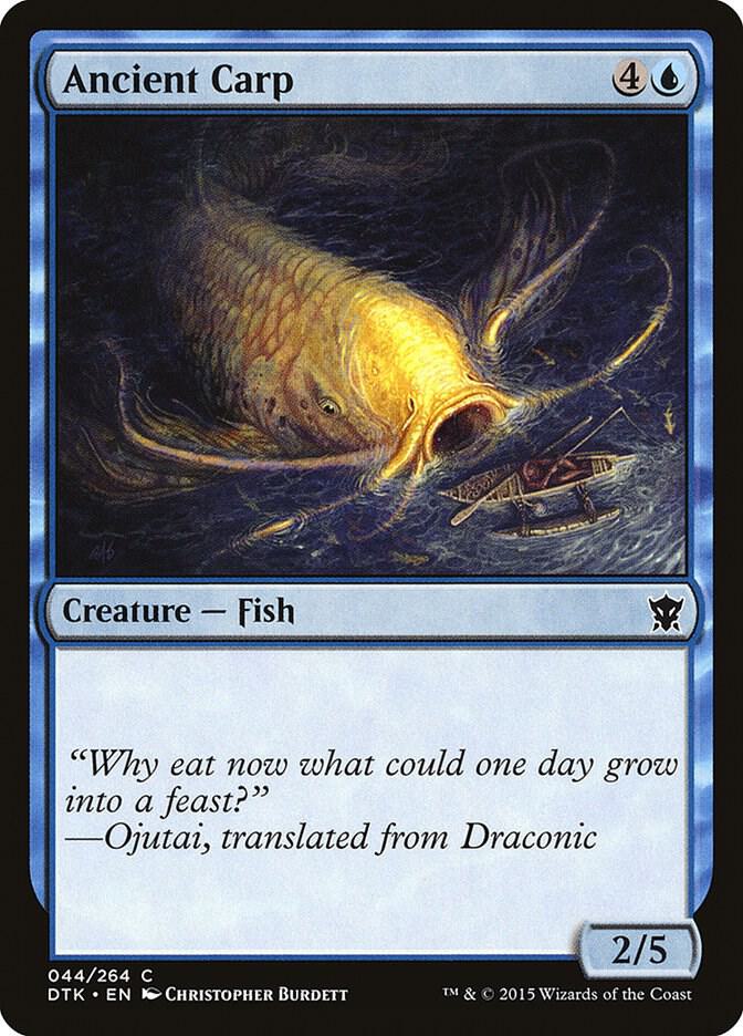 Ancient Carp 44 card from Dragons of Tarkir