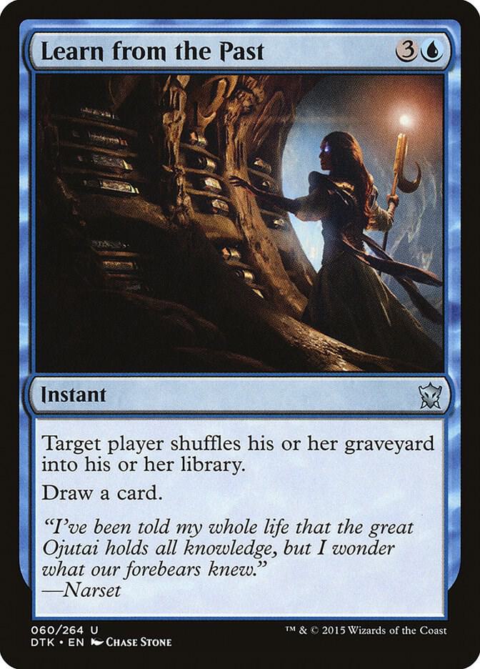 Learn from the Past 60 card from Dragons of Tarkir