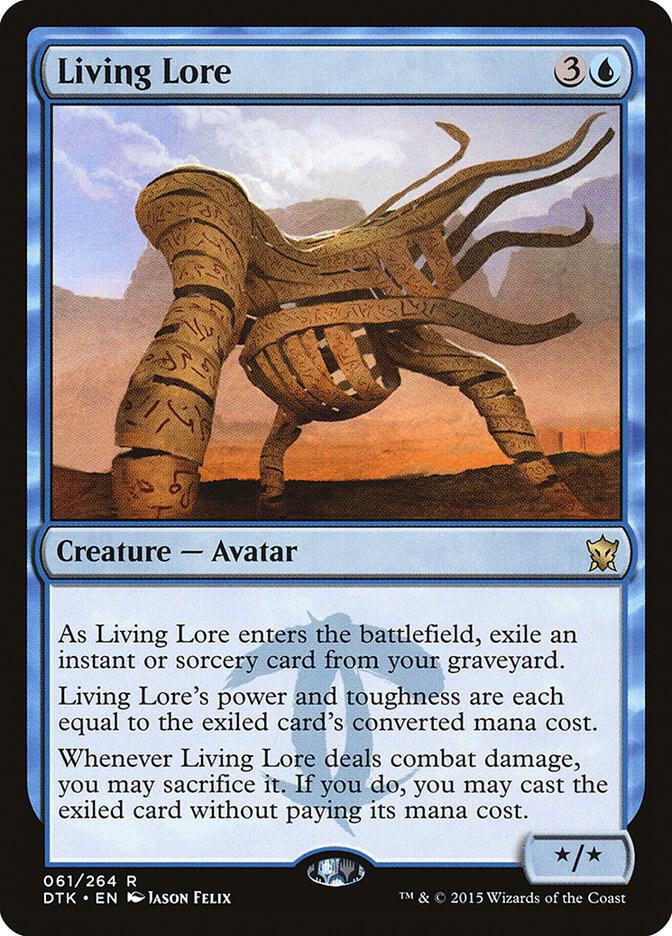 Living Lore 61 card from Dragons of Tarkir