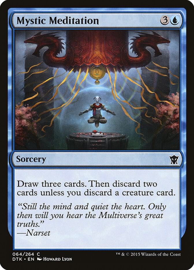 Mystic Meditation 64 card from Dragons of Tarkir