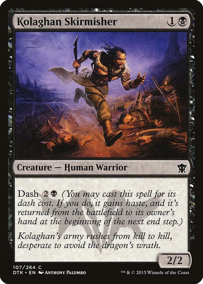 Kolaghan Skirmisher 107 card from Dragons of Tarkir