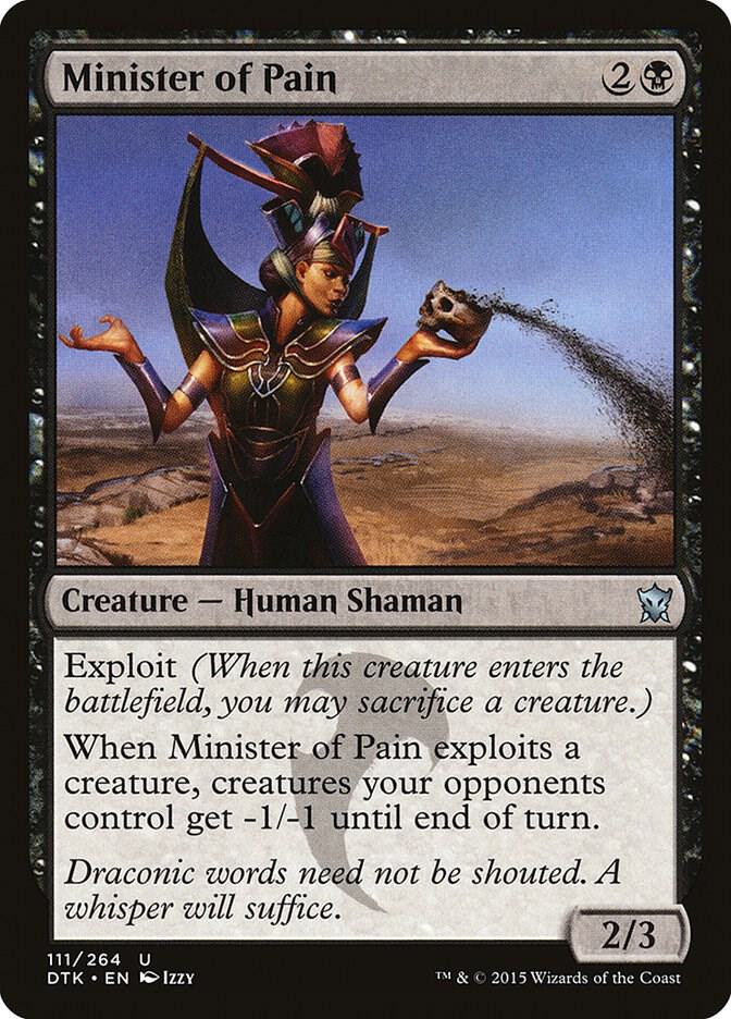 Minister of Pain 111 card from Dragons of Tarkir