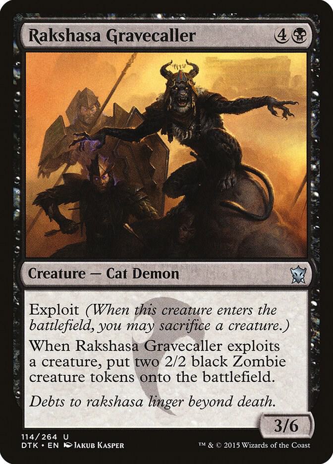 Rakshasa Gravecaller 114 card from Dragons of Tarkir