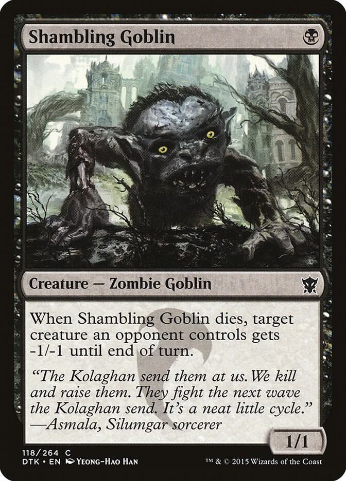 Shambling Goblin 118 card from Dragons of Tarkir