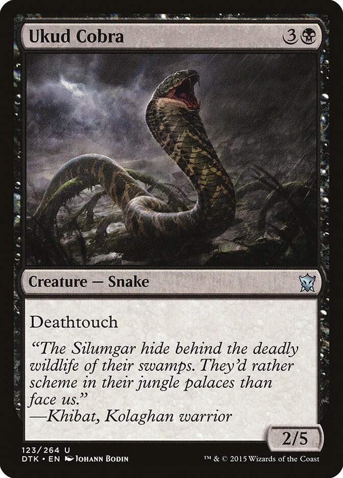Ukud Cobra 123 card from Dragons of Tarkir