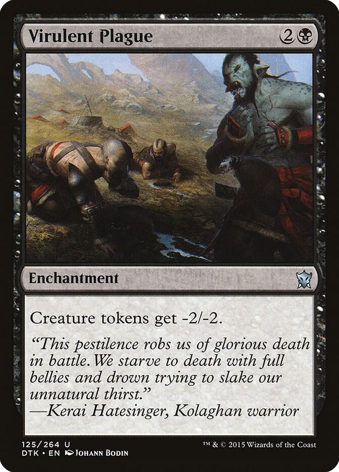 Virulent Plague 125 card from Dragons of Tarkir