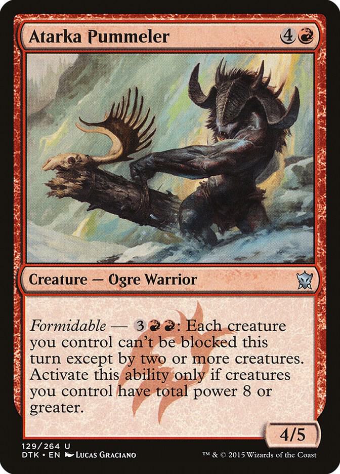 Atarka Pummeler 129 card from Dragons of Tarkir