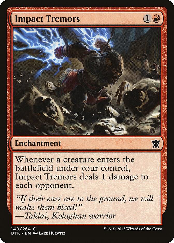 Impact Tremors 140 card from Dragons of Tarkir