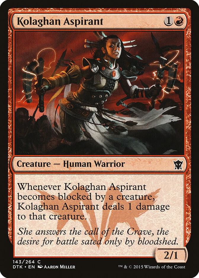 Kolaghan Aspirant 143 card from Dragons of Tarkir