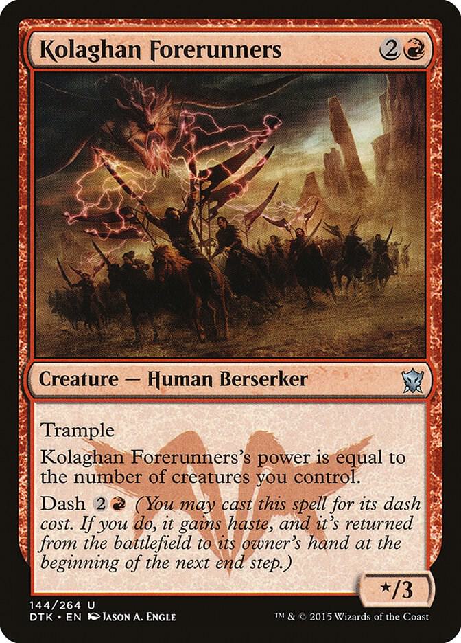 Kolaghan Forerunners 144 card from Dragons of Tarkir