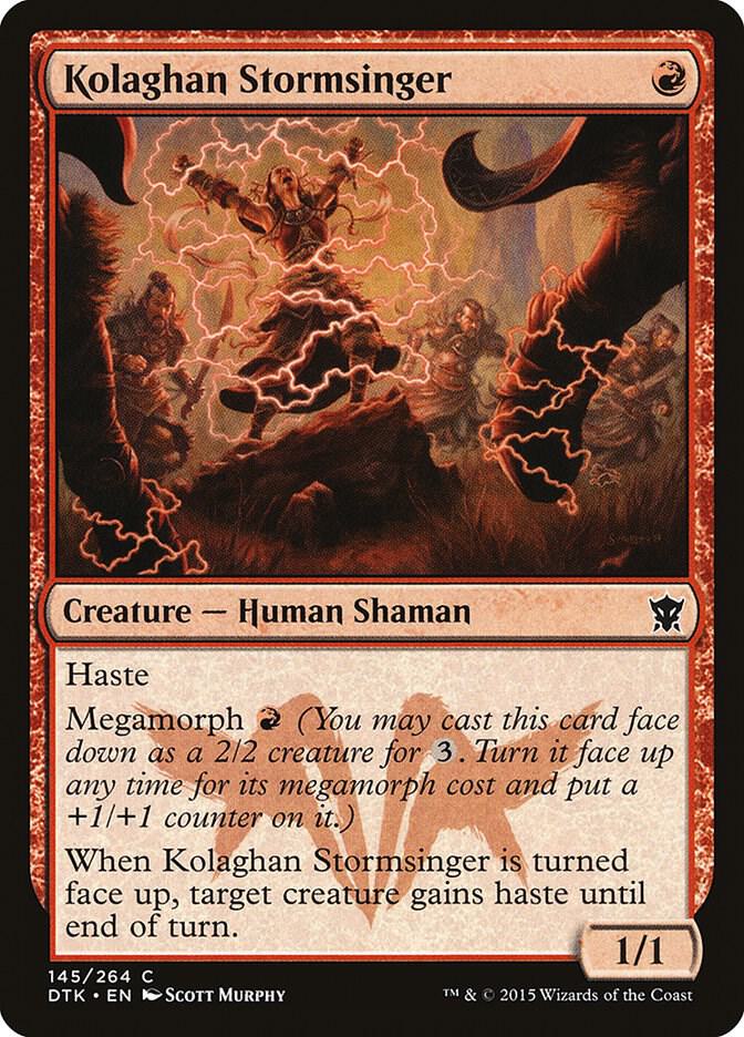 Kolaghan Stormsinger 145 card from Dragons of Tarkir