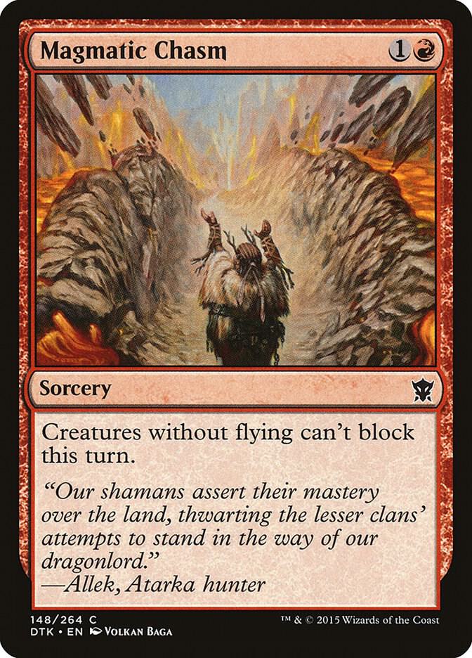 Magmatic Chasm 148 card from Dragons of Tarkir