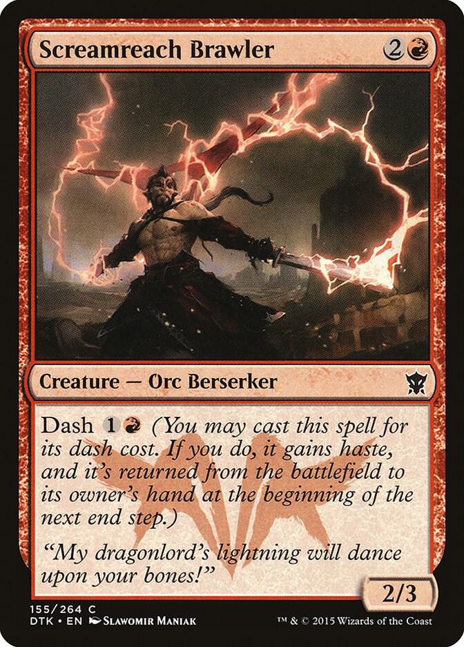 Screamreach Brawler 155 card from Dragons of Tarkir