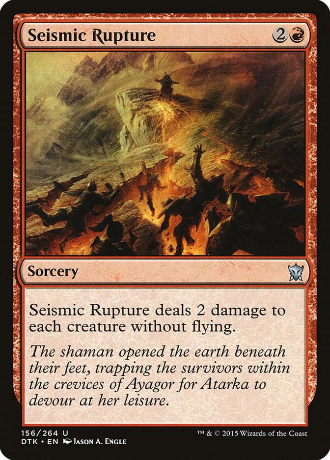 Seismic Rupture 156 card from Dragons of Tarkir