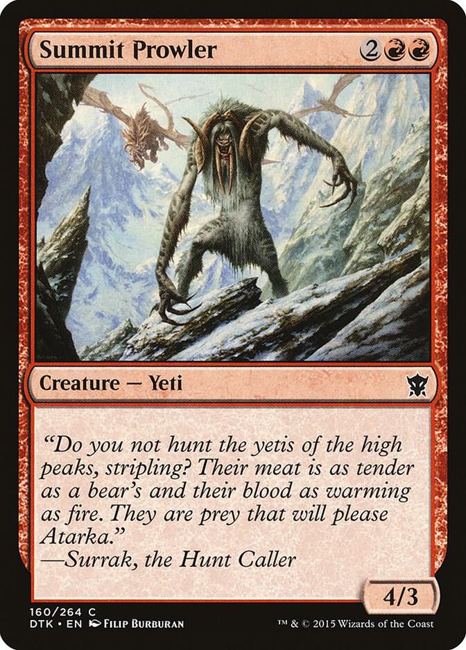 Summit Prowler 160 card from Dragons of Tarkir