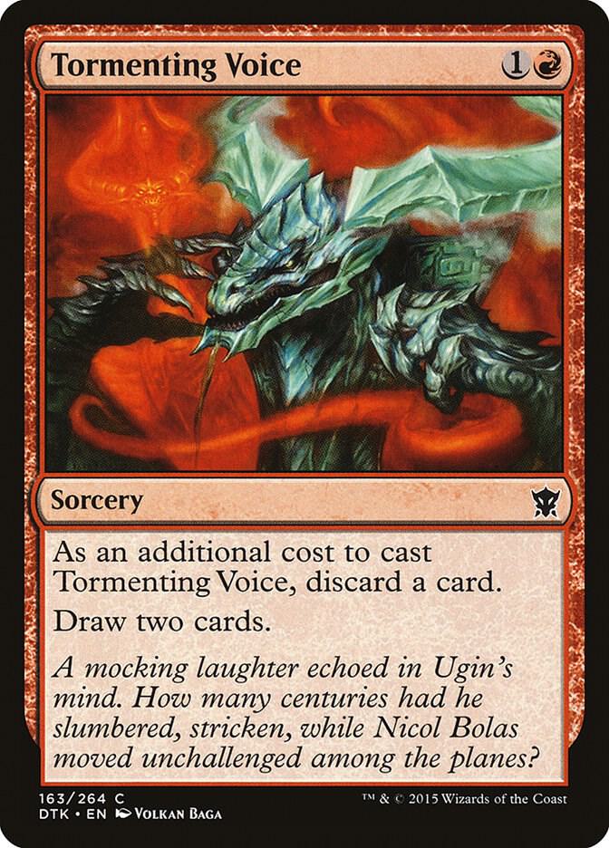 Tormenting Voice 163 card from Dragons of Tarkir