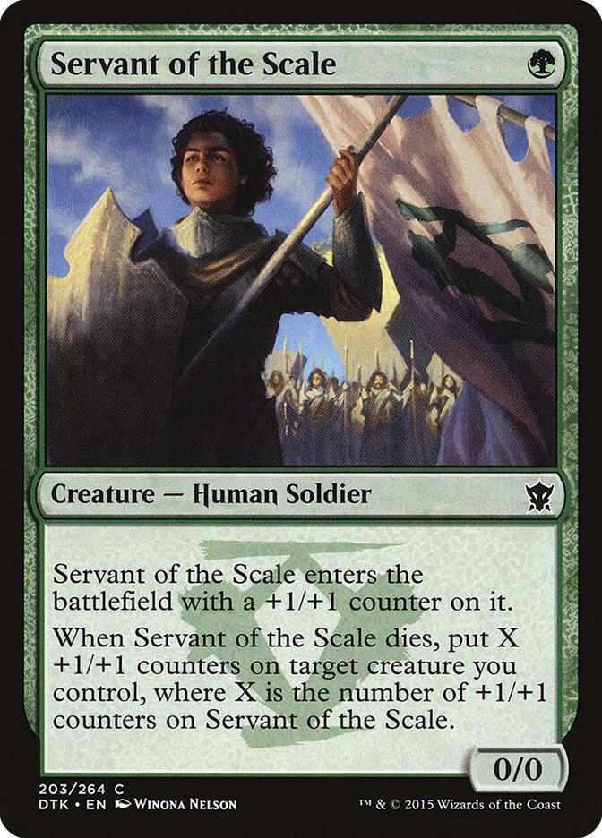 Servant of the Scale 203 card from Dragons of Tarkir