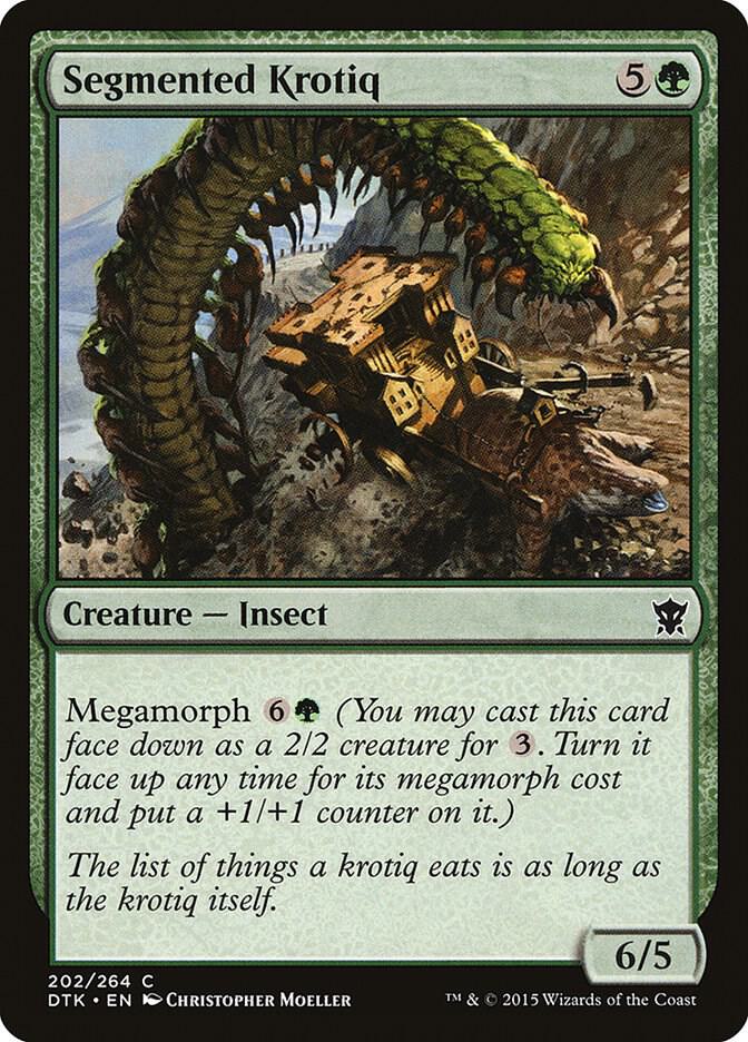 Segmented Krotiq 202 card from Dragons of Tarkir