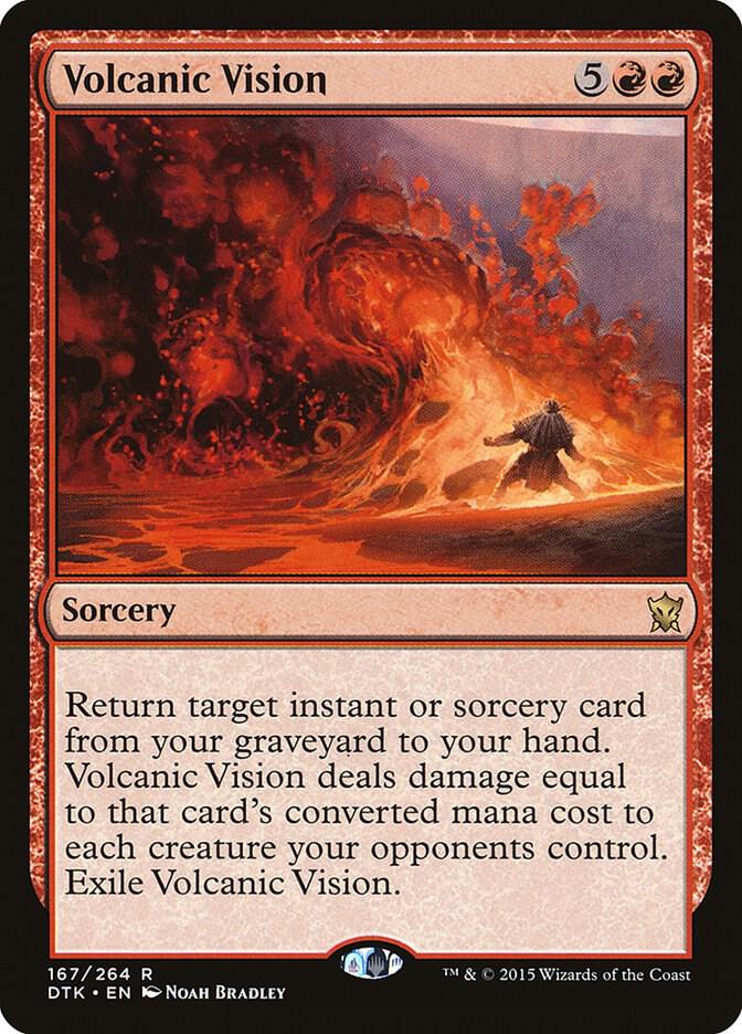 Volcanic Vision 167 card from Dragons of Tarkir