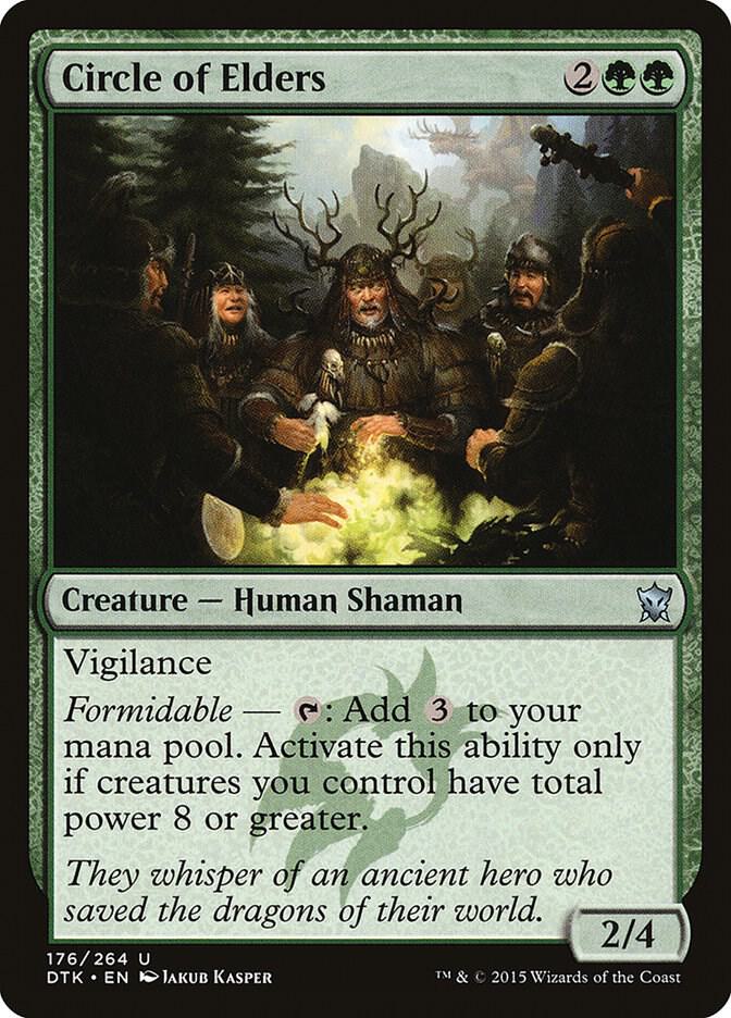 Circle of Elders 176 card from Dragons of Tarkir