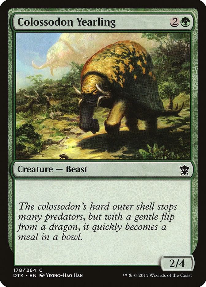 Colossodon Yearling 178 card from Dragons of Tarkir