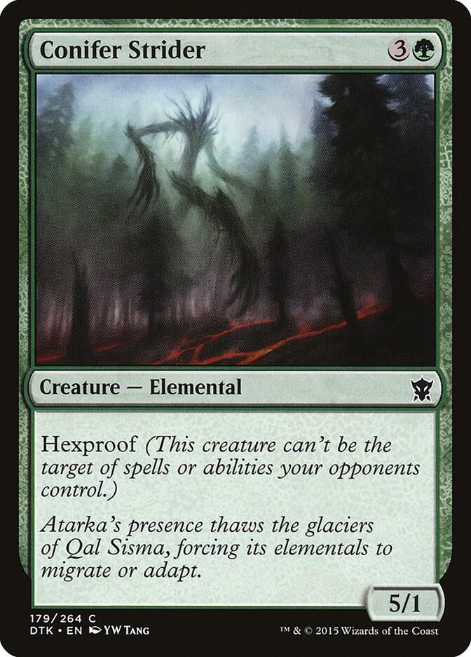 Conifer Strider 179 card from Dragons of Tarkir