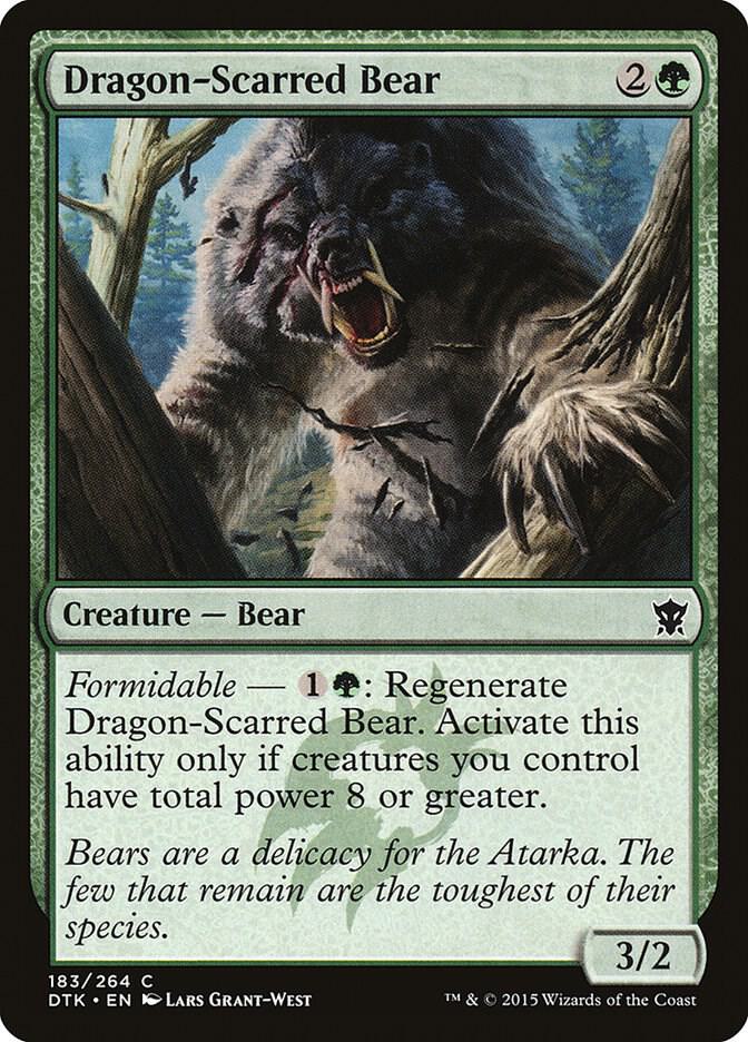 Dragon-Scarred Bear 183 card from Dragons of Tarkir