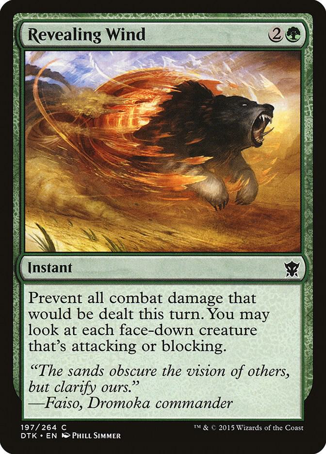 Revealing Wind 197 card from Dragons of Tarkir
