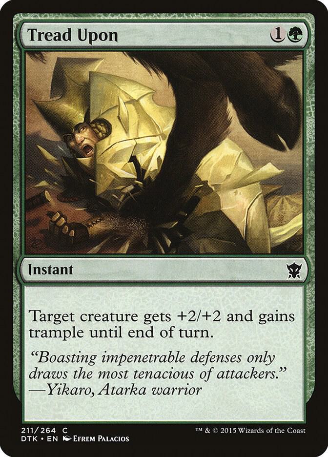 Tread Upon 211 card from Dragons of Tarkir