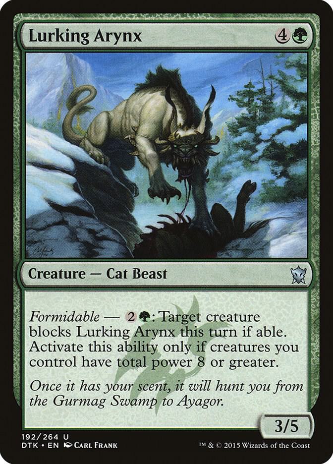 Lurking Arynx 192 card from Dragons of Tarkir