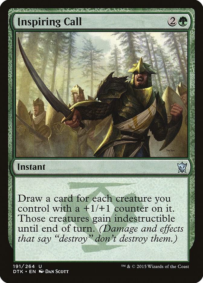 Inspiring Call 191 card from Dragons of Tarkir